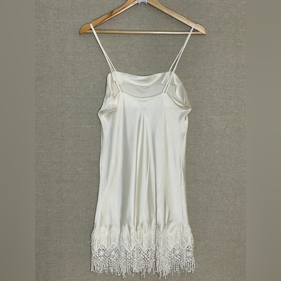 Georgette Trabolski Fringed Robe & Chemise Slip Set - Picture 10 of 16